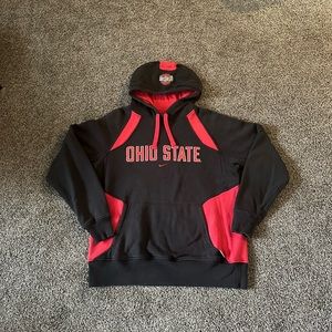 Ohio State Buckeyes Nike Hoodie Sweatshirt Men’s Medium Center Swoosh